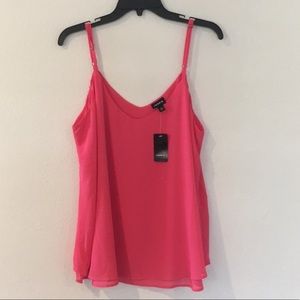 🌸 Double layer dressy cami pink new with tags🌸
